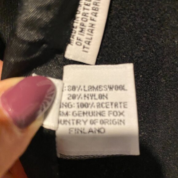 Wool and Fox Collar Winter Coat - Picture 4 of 5